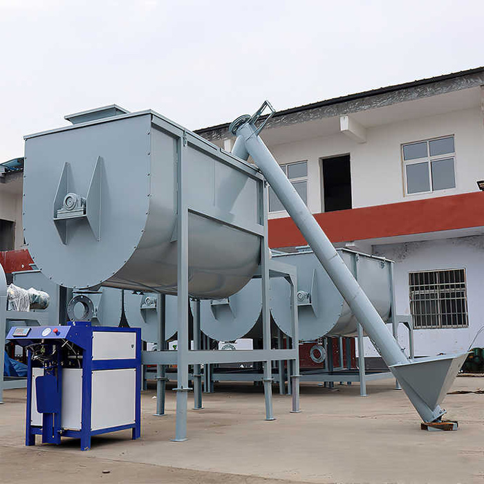 Dry powder mortar mixer