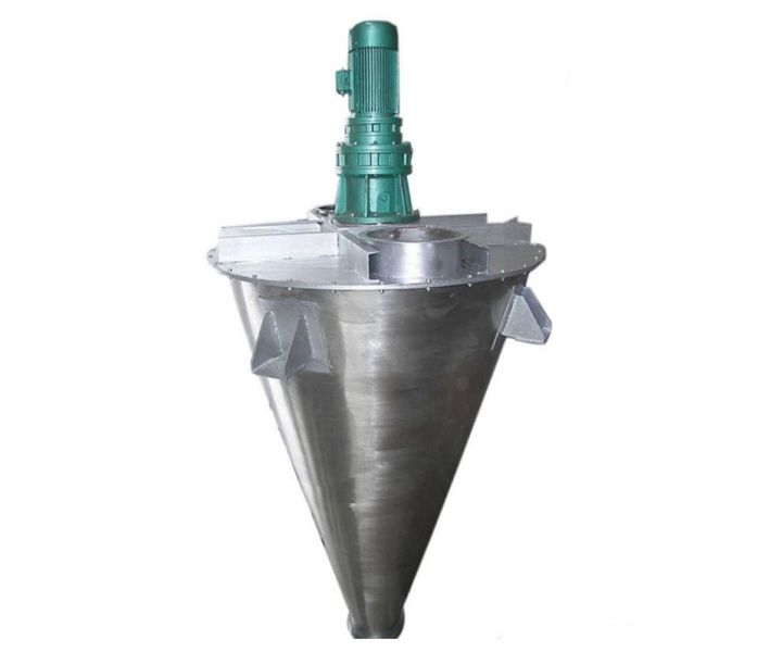 Conical twin screw mixer