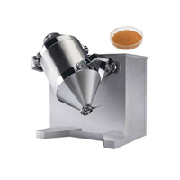 Rotary drum dry powder mixer