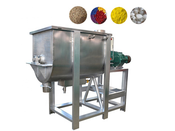 Single shaft double screw feed mixer