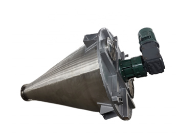 Conical twin screw mixer