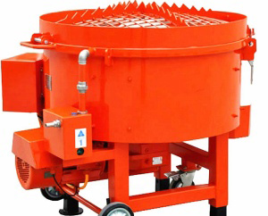 Refractory pan mixer