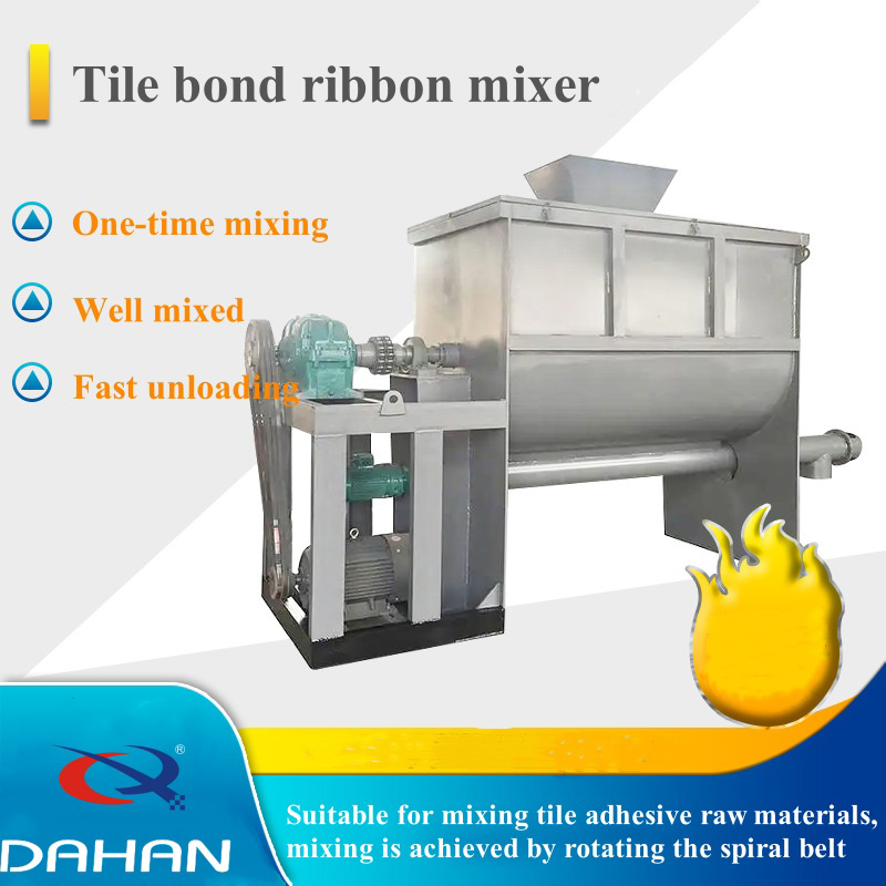 Tile bond ribbon mixer