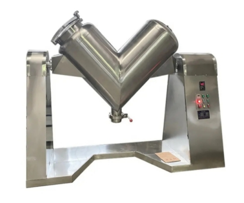 Rotary drum mixer machine for mixing poultry feed