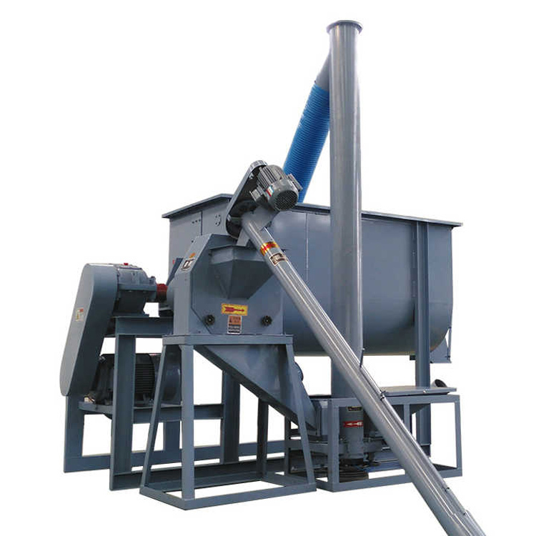 Fixed horizontal vertical chicken feed mixer