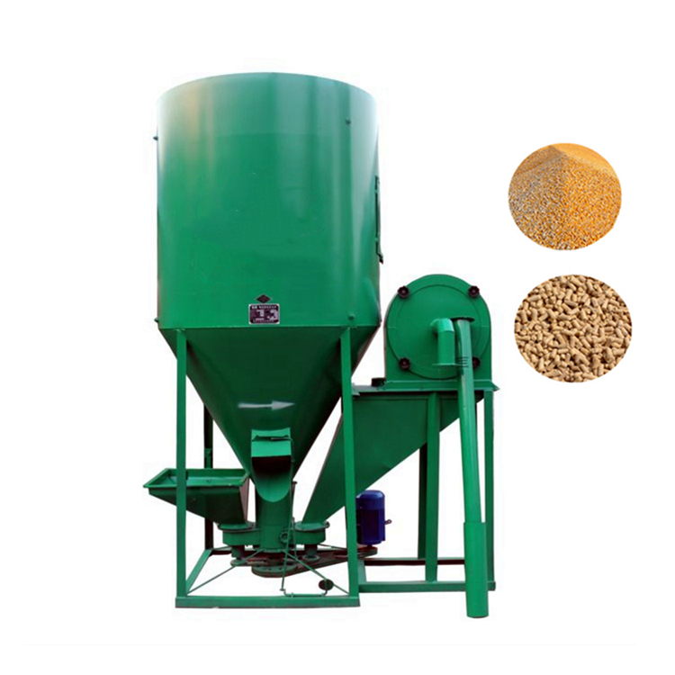 Pig feed crushing mixer