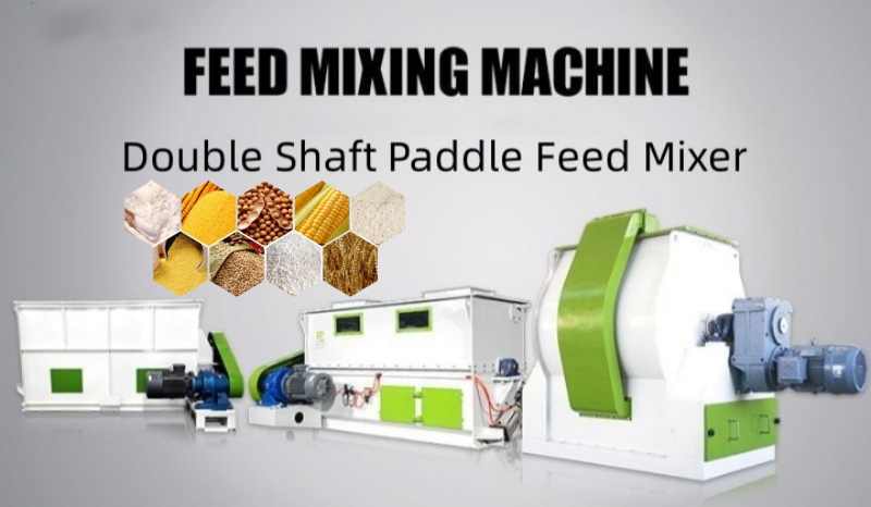 Double Shaft Paddle Type Animal Feed Mixer