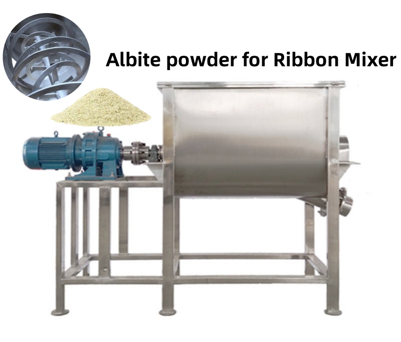 Albite powder for Ribbon Mixer