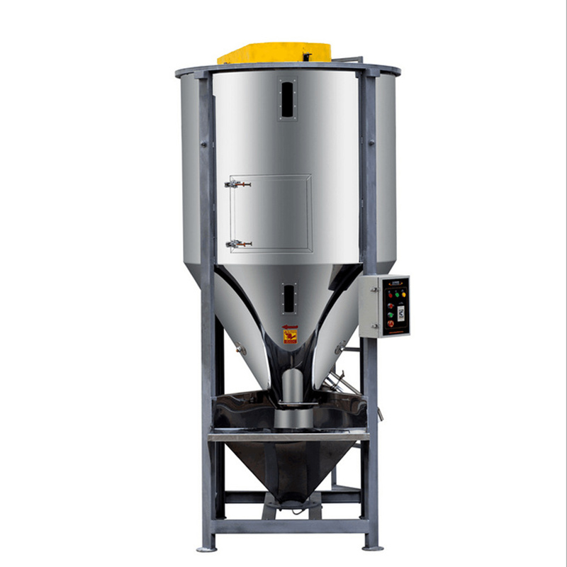 What is the function of vertical crushing mixer? 