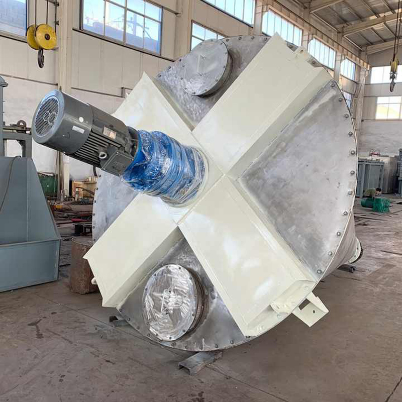 Characteristics of single cone double screw mixer