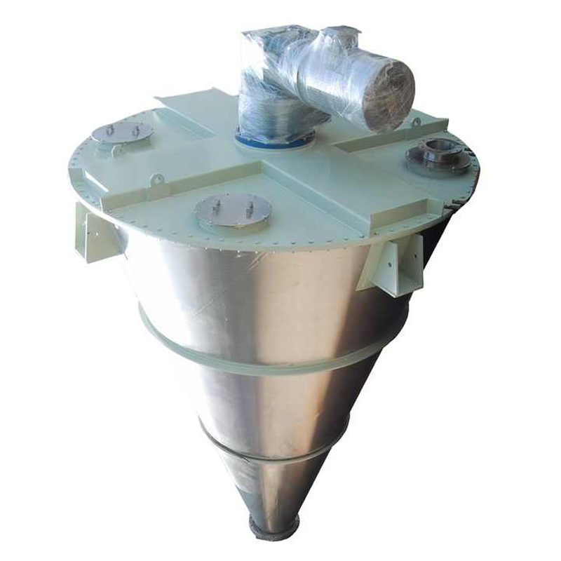 Characteristics of single cone double screw mixer