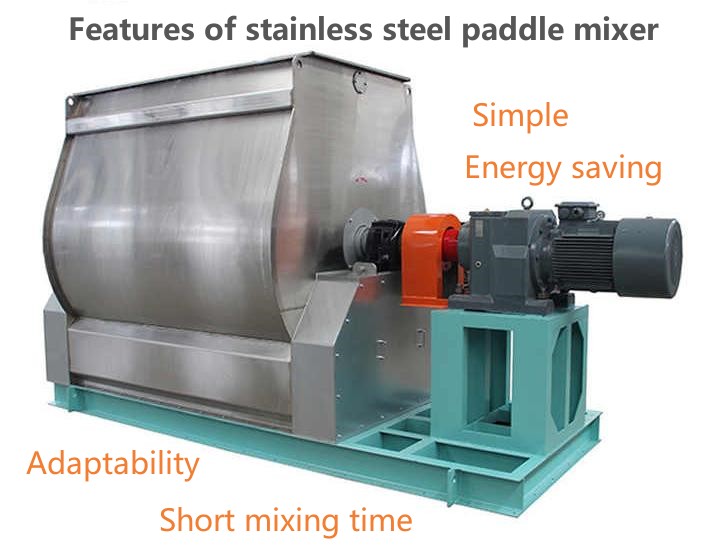 Features of stainless steel paddle mixer