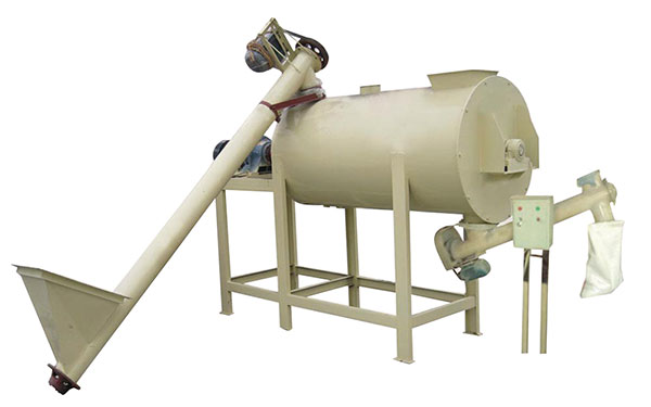 How does a dry powder mortar mixer work? 