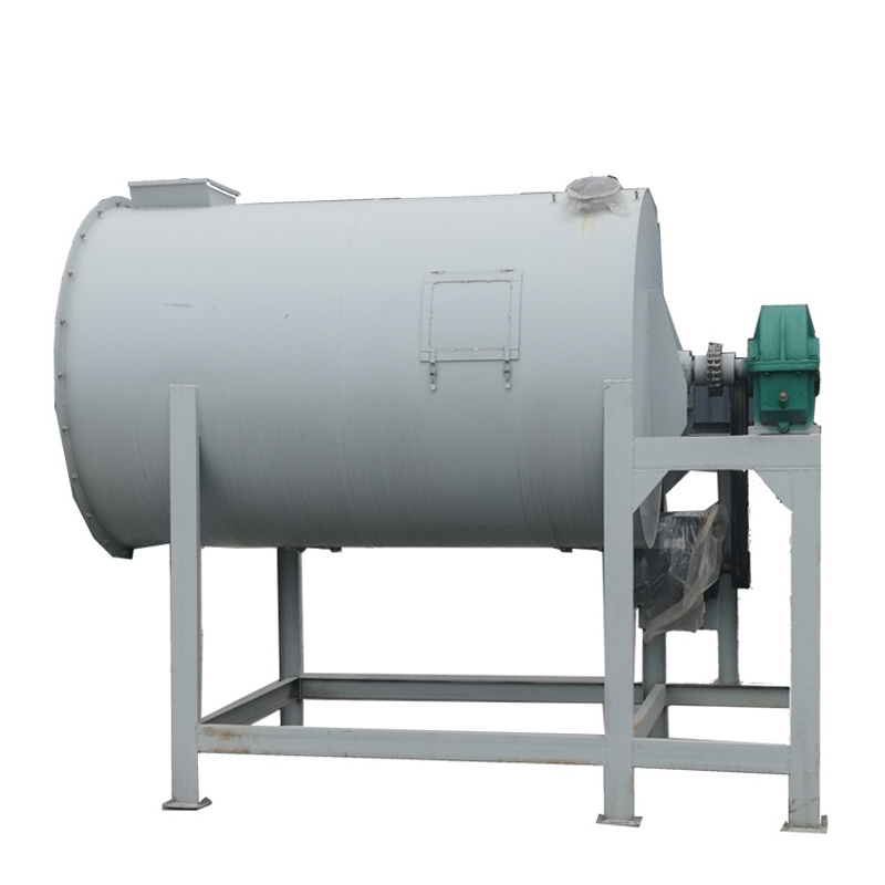 How does a dry powder mortar mixer work? 