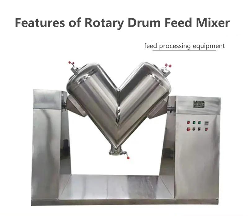 Features of Rotary Drum Feed Mixer 