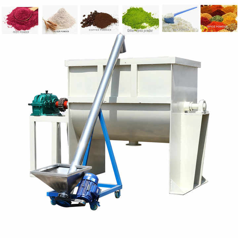 Price of single shaft double screw feed mixer