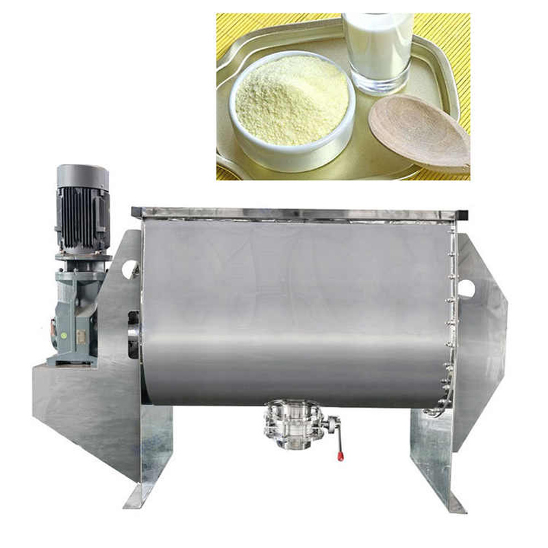 What is a horizontal dry powder mixer used for?