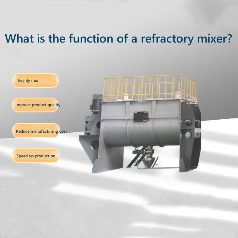 What is the function of a refractory mixer?