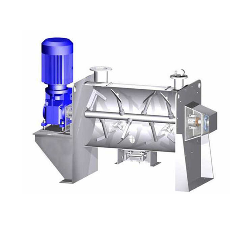 Working principle of horizontal ribbon mixer