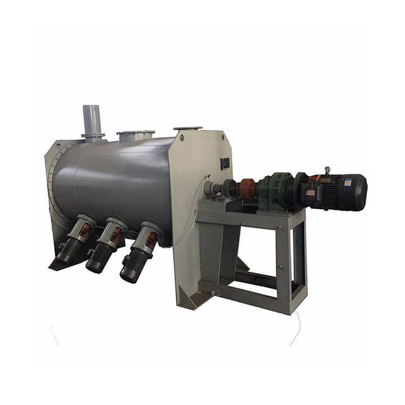 Working principle of horizontal ribbon mixer