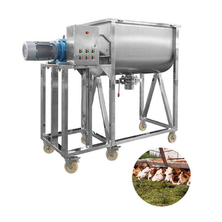 Fixed horizontal vertical chicken feed mixer 