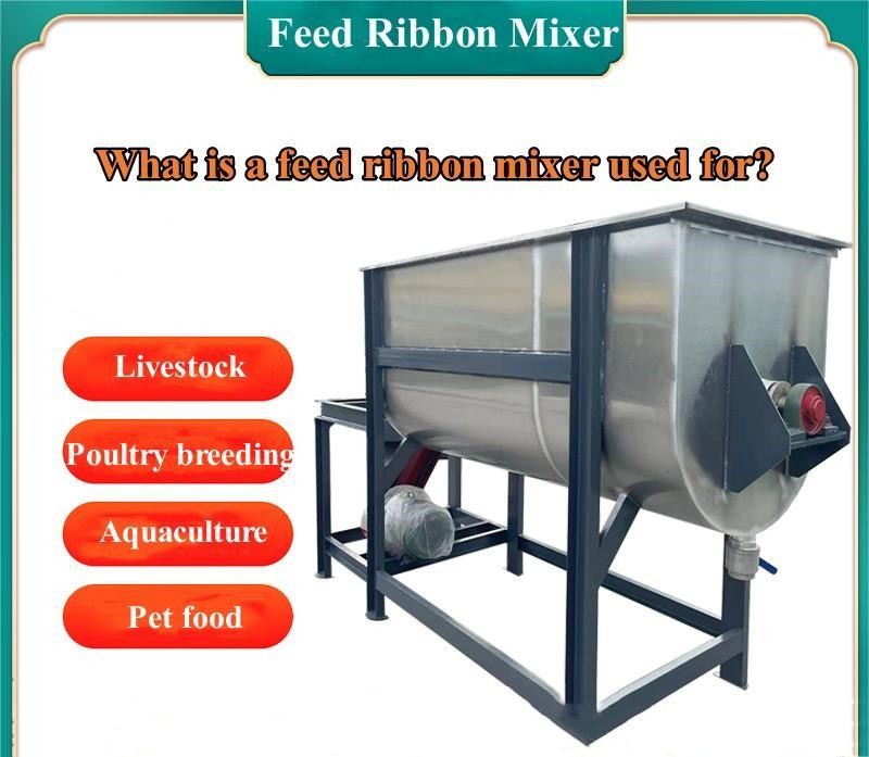 What is a feed ribbon mixer used for?