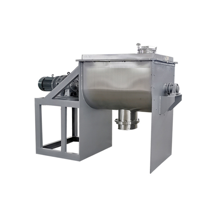 What is the function of fertilizer ribbon mixer? 