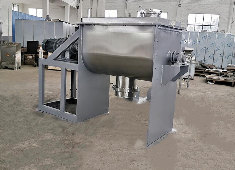 What is the function of fertilizer ribbon mixer? 