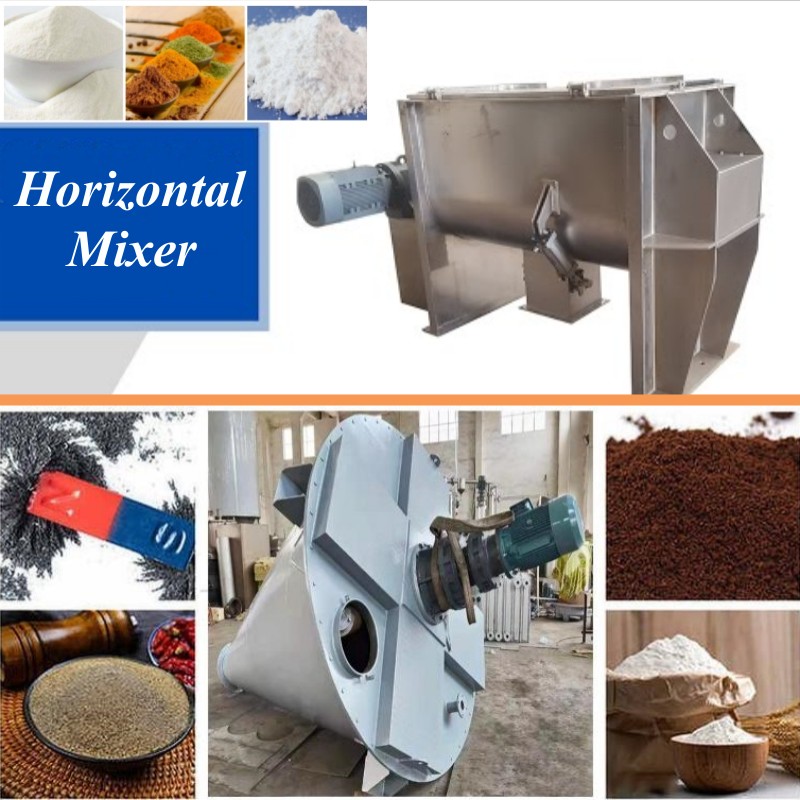 What is the difference between a spiral mixer and a horizontal mixer?