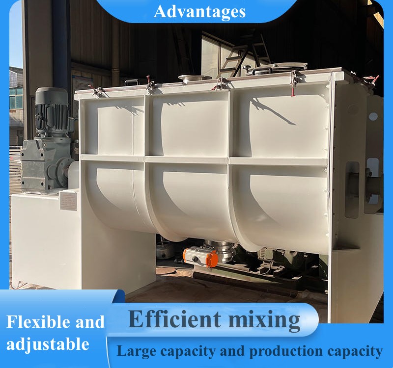 horizontal food additive mixer