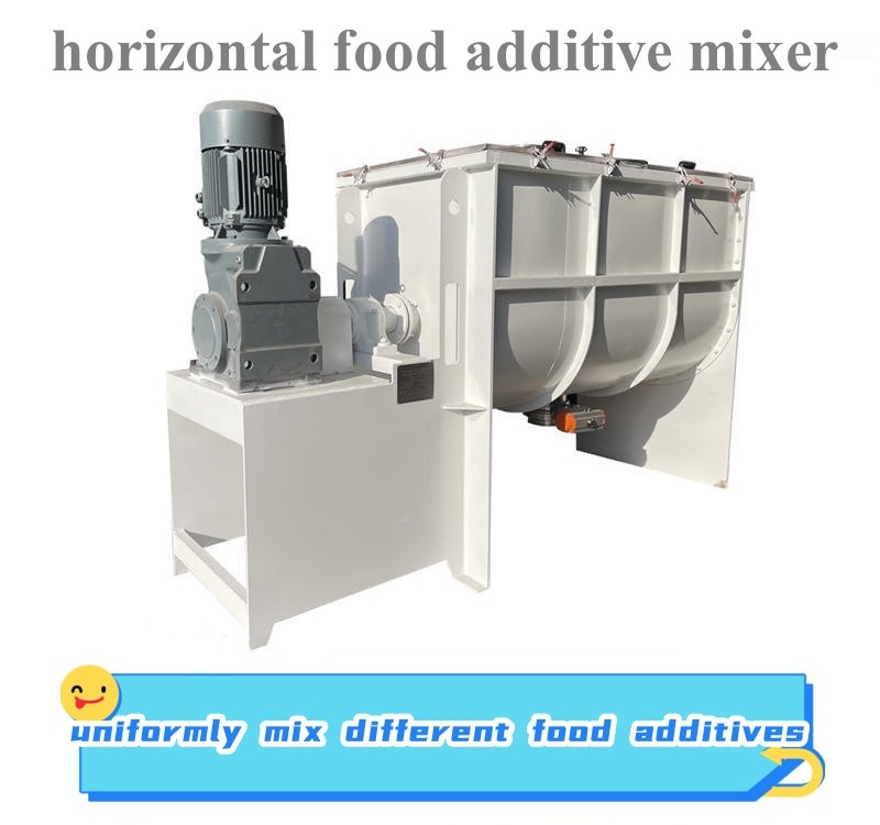 horizontal food additive mixer