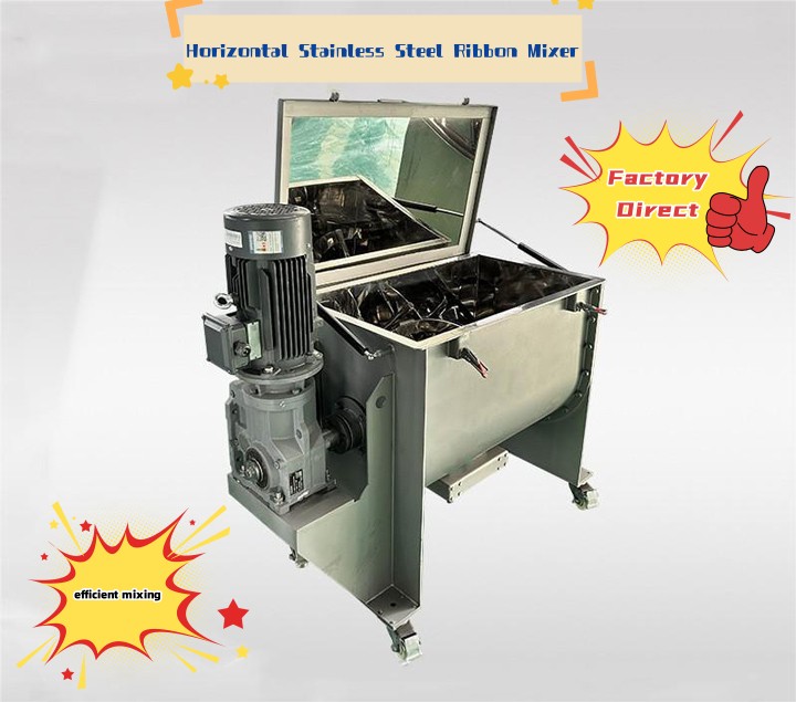 Horizontal Stainless Steel Ribbon Mixer