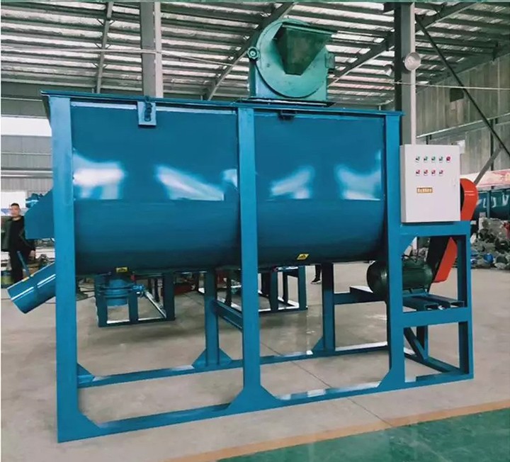 Application of Single shaft double screw feed mixer 