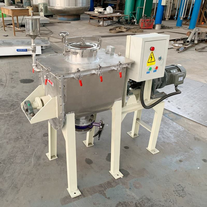 Widely used single shaft double screw feed mixer