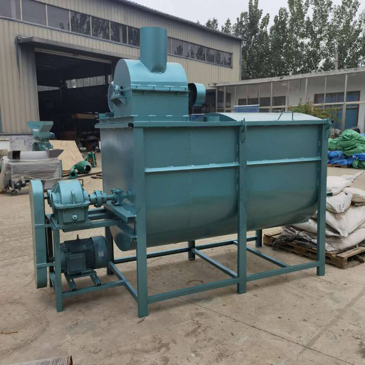 Widely used single shaft double screw feed mixer