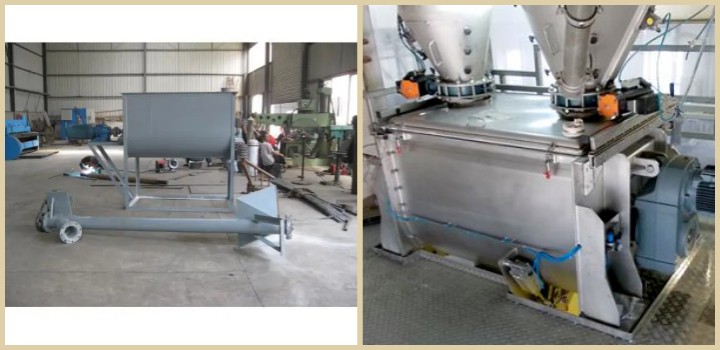 Single shaft double screw feed mixer manufacturer 