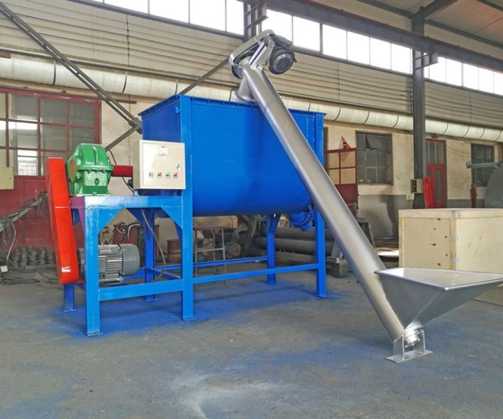 Single shaft double screw feed mixer manufacturer 