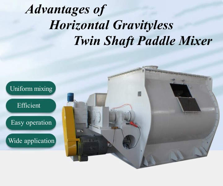 Horizontal Gravityless Twin Shaft Paddle Mixer