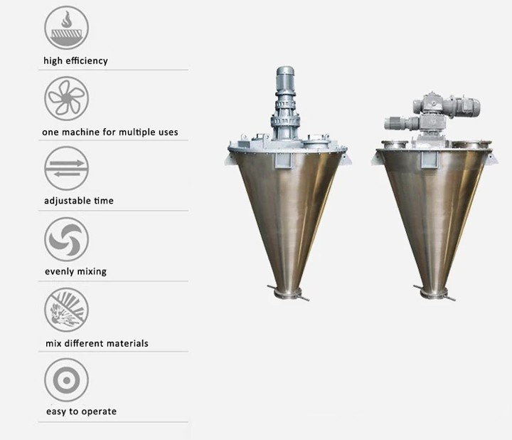 Solids and Powders for Vertical Screw Mixer