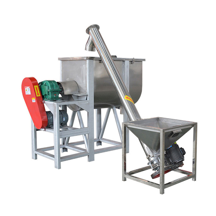 How does a screw conveyor mixer work?