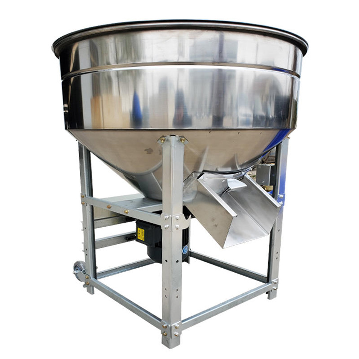 What is the purpose of a stainless steel feed mixer?