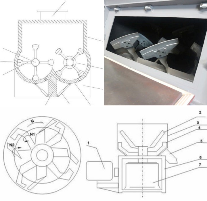 Food grade for stainless steel paddle mixer 