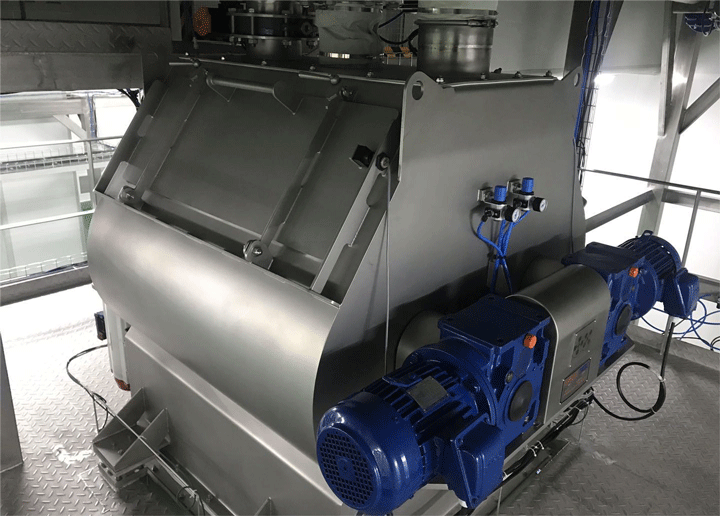 What is single shaft horizontal mixer?