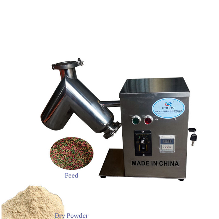 What is a small rotary drum feed mixer for poultry feed?