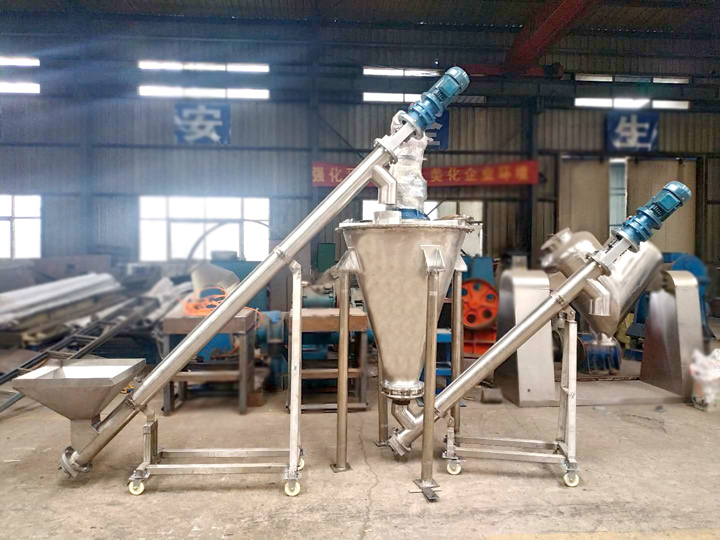 What are conical twin screw mixers used for?