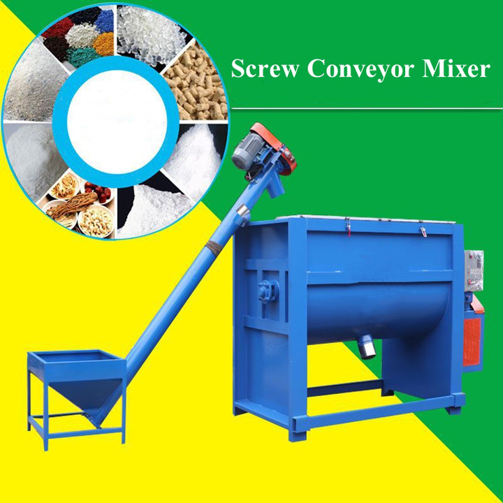 What is a screw conveyor mixer?