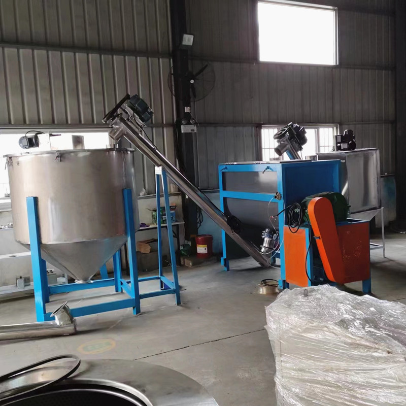 Poultry farm for chicken feed mixer