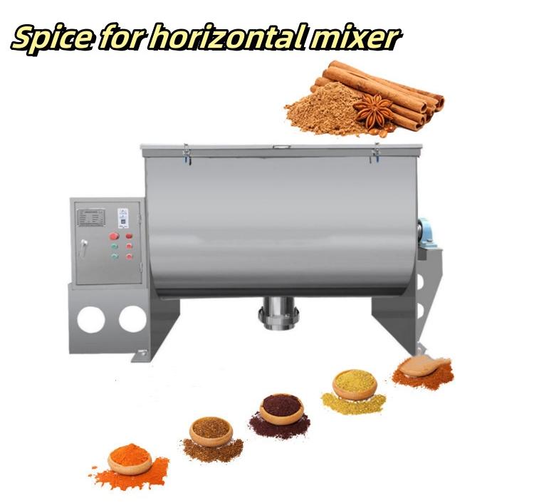 Spice for horizontal mixer