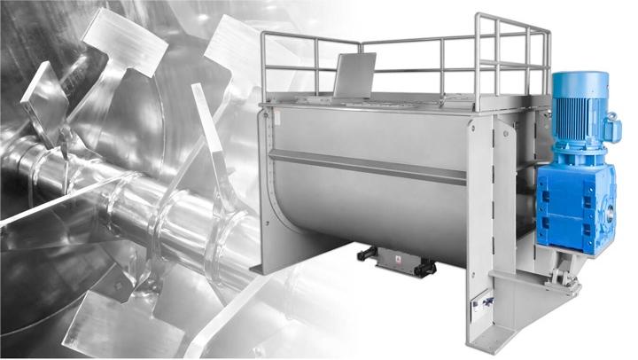 feed for single shaft horizontal mixer