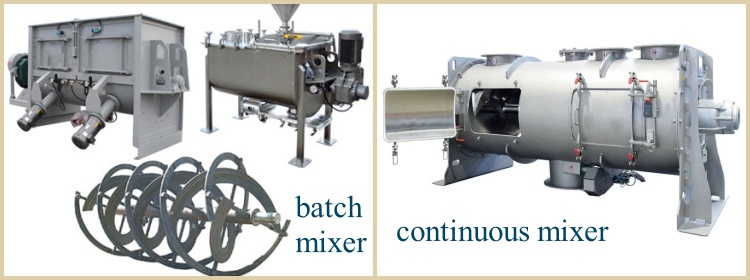 What is the difference between batch mixer and continuous mixer?